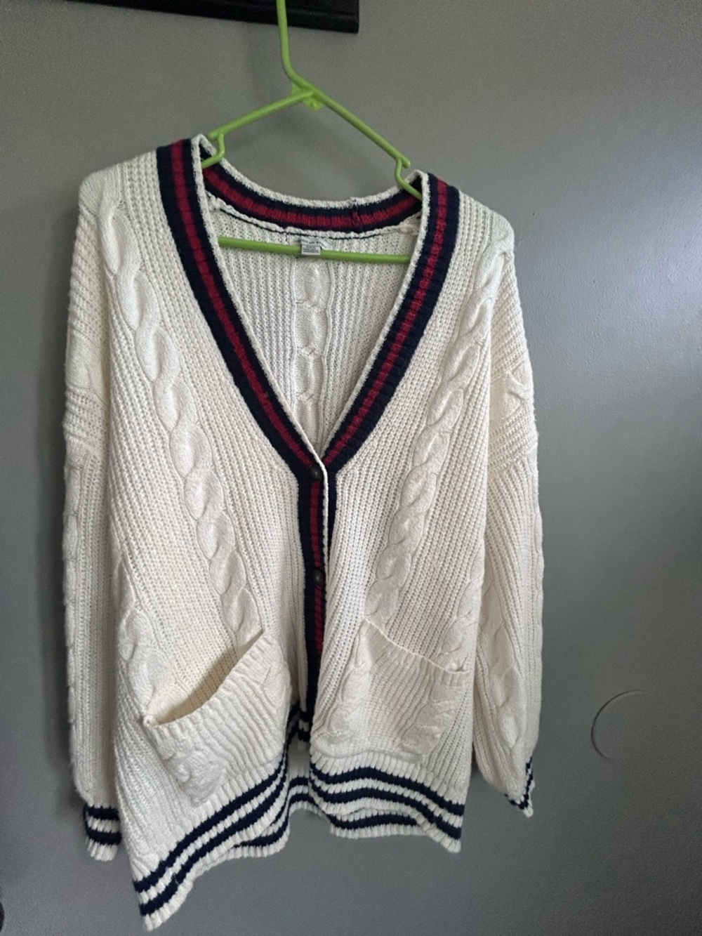 🆕🍓AE Oversized Cable Knit Cardigan - Picture 10 of 13